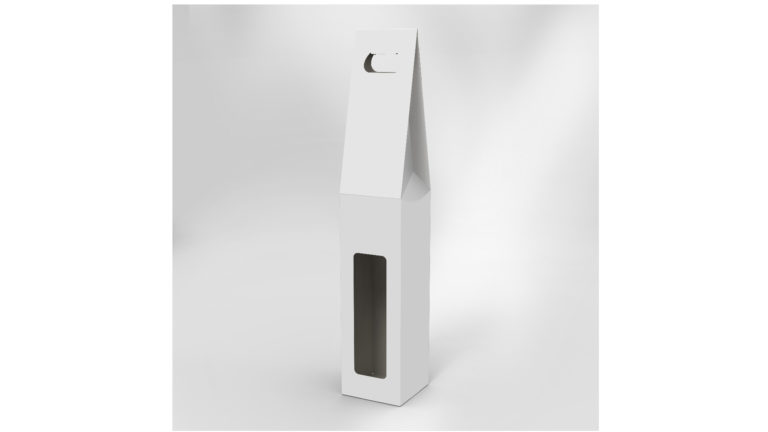 Bottle bag with window and carry handle