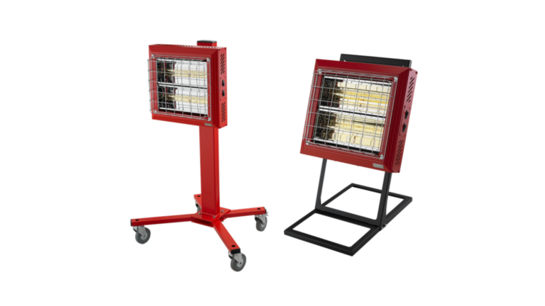 mobile infrared heater for workspaces Tansun Beaver und Spotter // TEL GmbH