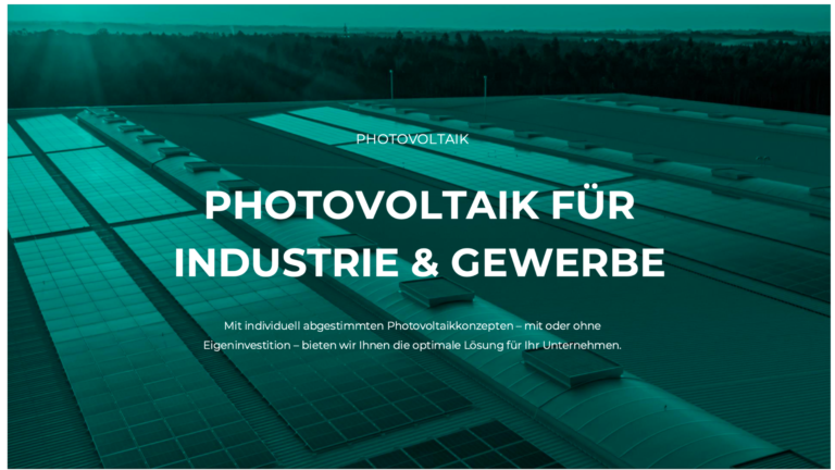 Photovoltaik für Industrie & Gewerbe