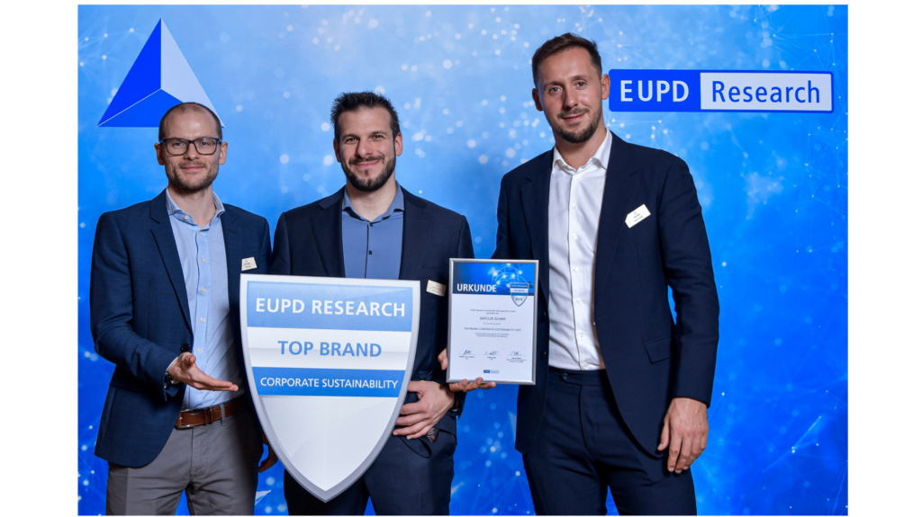 SAFLUX triumphiert als Top Brand Corporate Sustainability 2025
