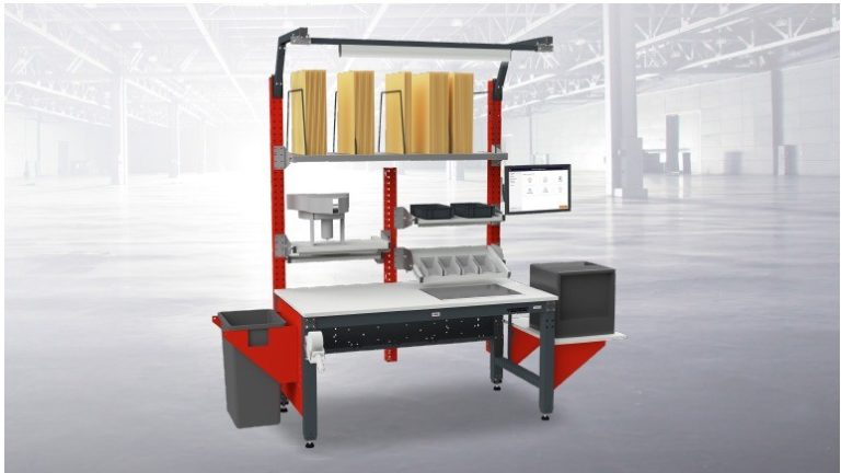 Ergonomischer Verpackungsarbeitsplatz MULTIPLAN