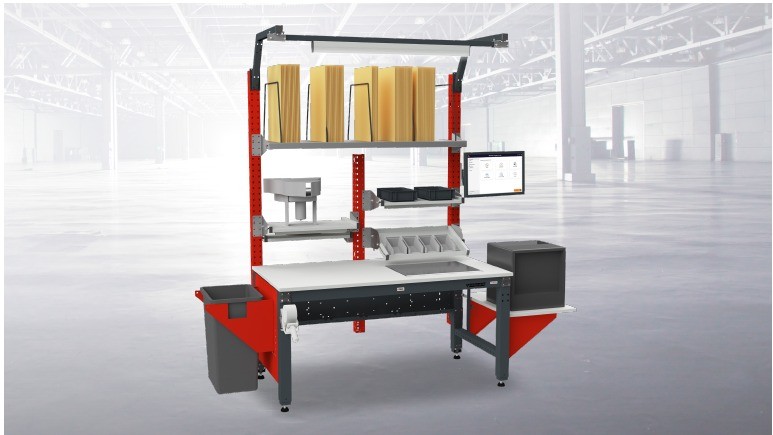 Ergonomischer Verpackungsarbeitsplatz MULTIPLAN