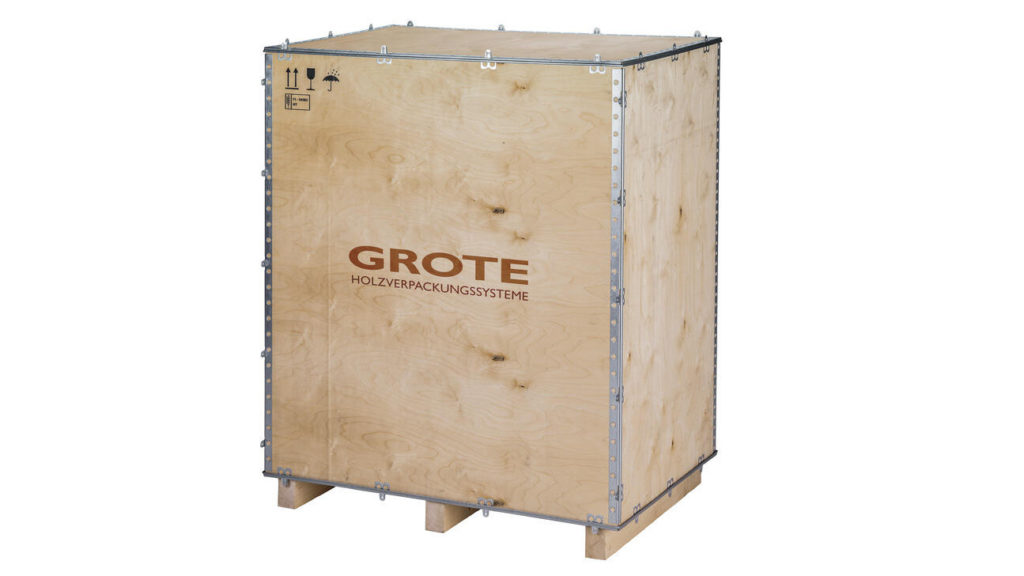 Faltkiste Just on Steel, 4-teilig mit  faltbarer Vorderwand