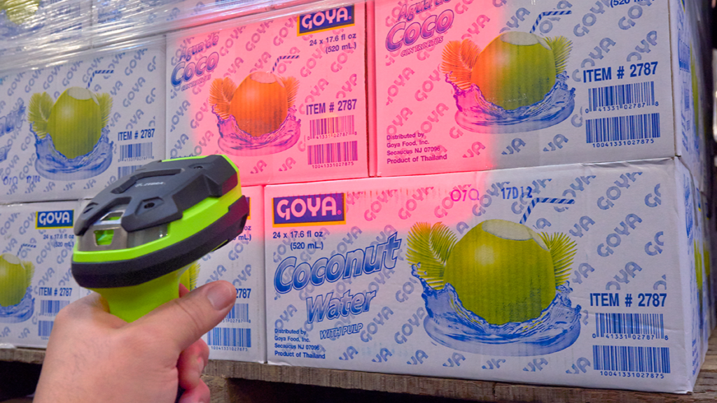 Scanner for incoming goods