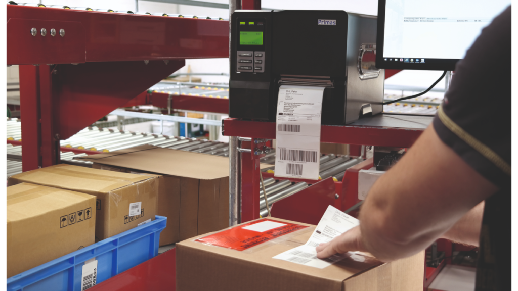 Identification labelling for warehouse logistics