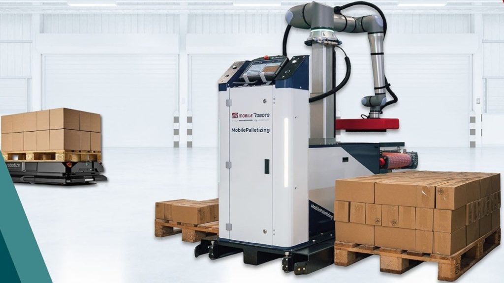 MOBILE PALLETIZING BY MR MOBILE ROBOTS COMPLETELY REVISED