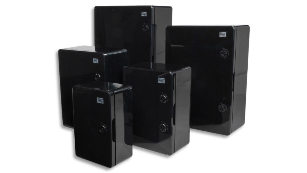 ABS plastic control cabinet enclosures FLEET series black by BOXEXPERT