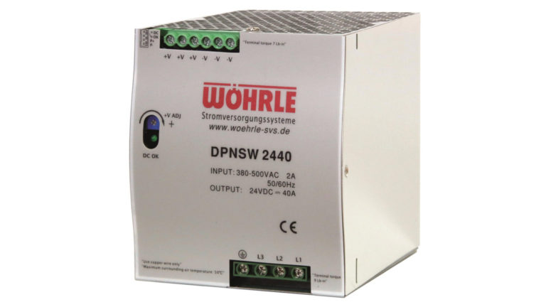Wöhrle Schaltnetzgerät 24V DC DPNSW2440 40A 3phasig AC 340-550V