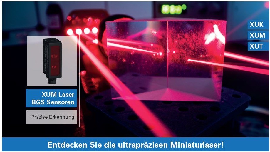 Unsere Lasersensoren XUM, XUT und XUK mit unübertroffener Erkennungsleistung bieten Vielseitigkeit, außergewöhnliche Reichweite, Laserpräzision und schnelle Reaktionsfähigkeit in einem kompakten und robusten Design.