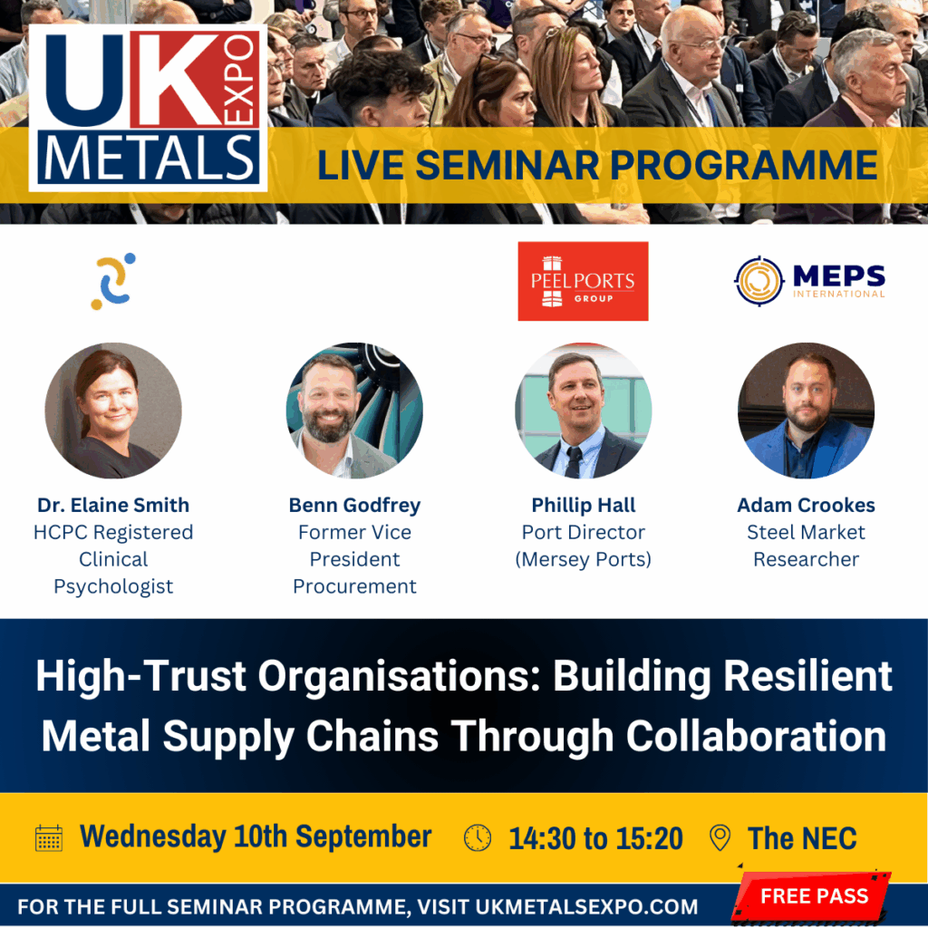High-Trust Organisations Building Resilient Metal Supply Chains Through Collaboration