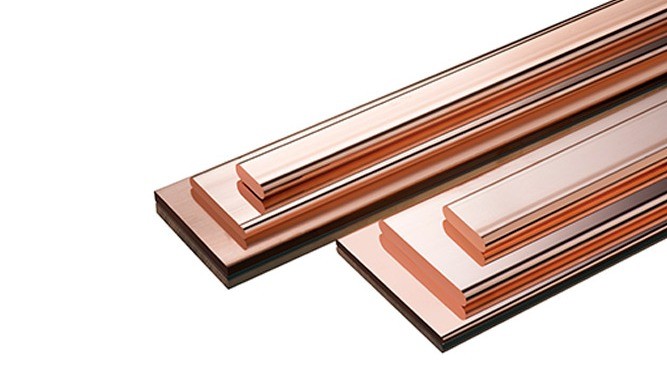 Flat and round copper bars
