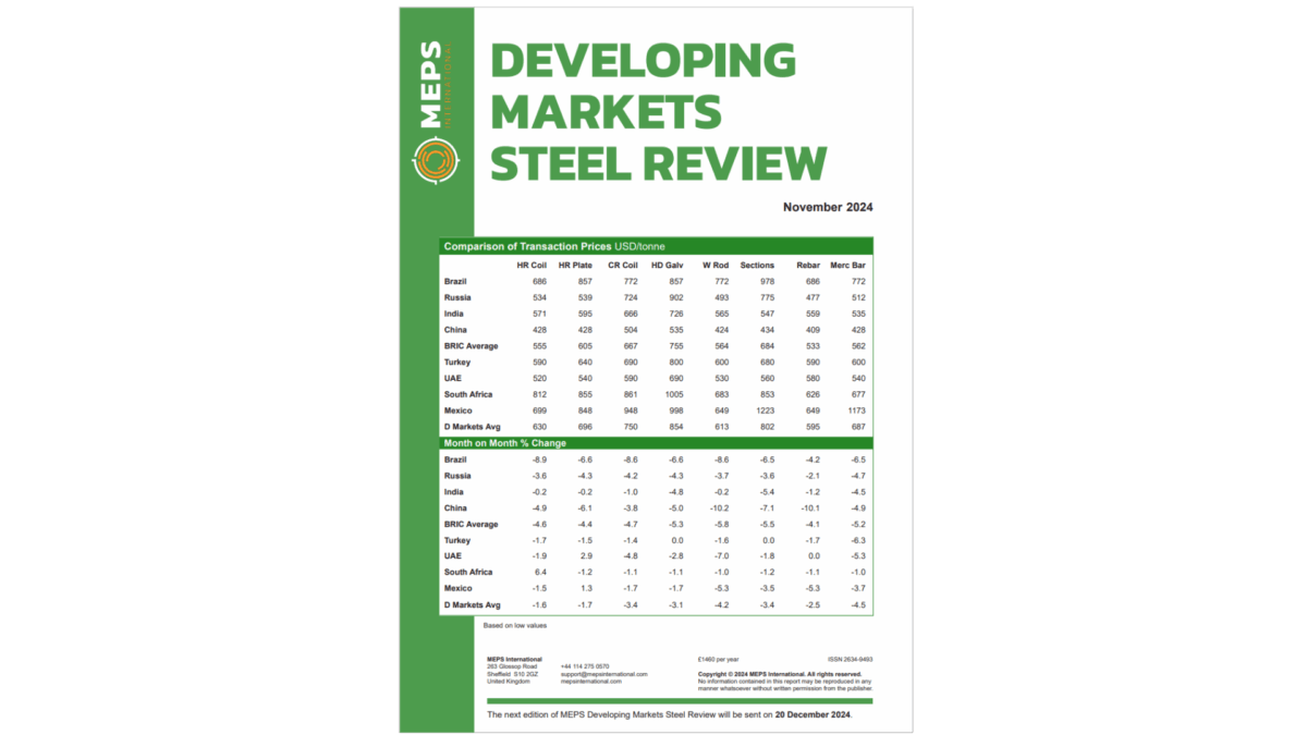 Developing Markets Steel Review