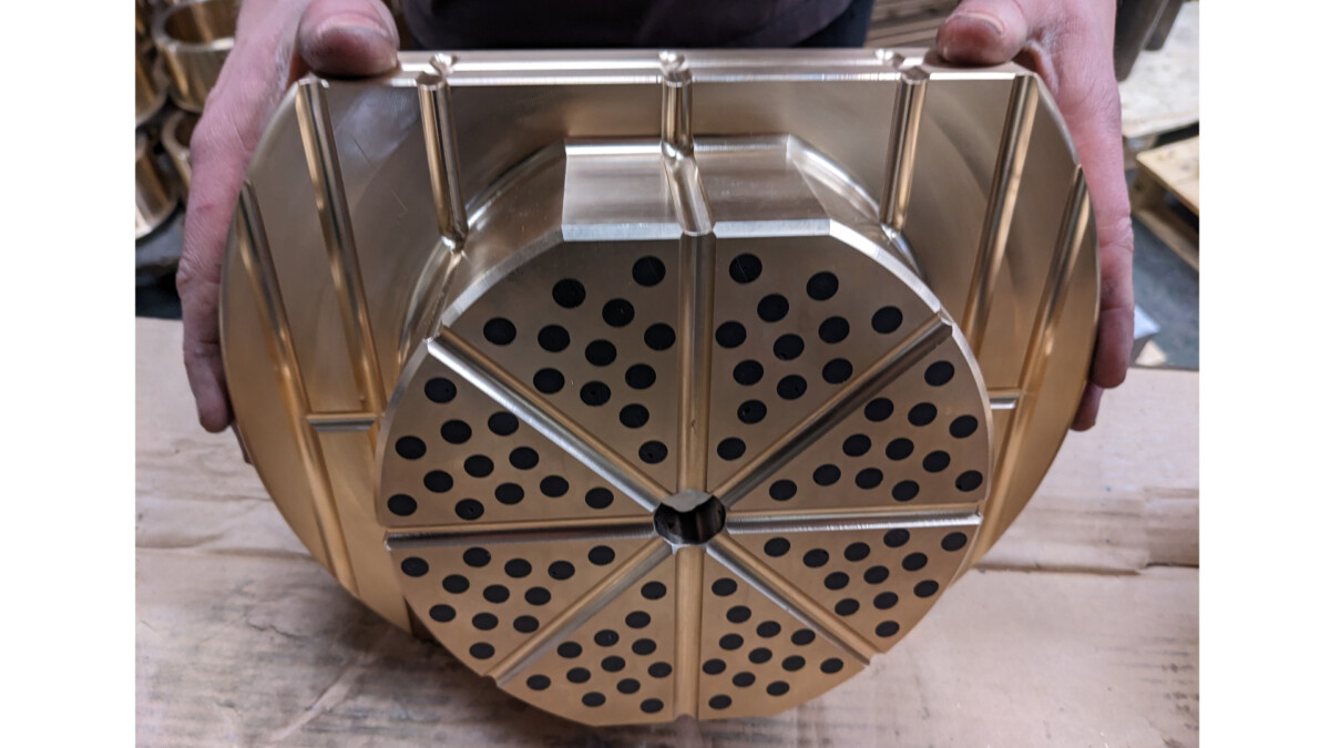 Bronze Finish Machined Parts Incorporating Solid Lubricant