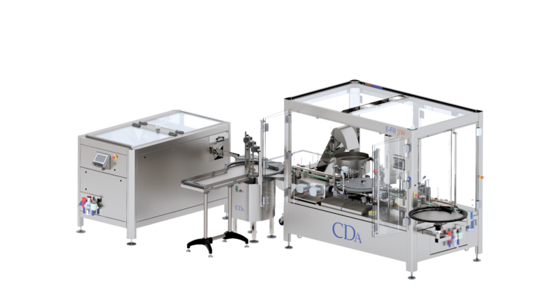 E-Fill SW – Monobloc de remplissage, vissage et étiquetage automatique