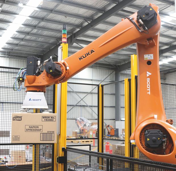 Palettiseur robotisé compact