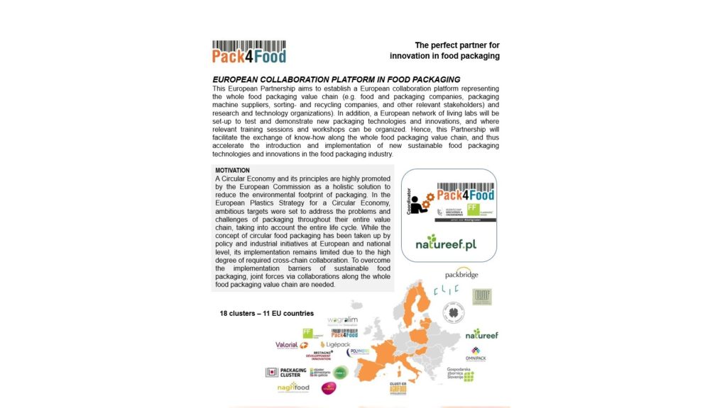 S3 –  European Collaboration Platform in Food Packaging