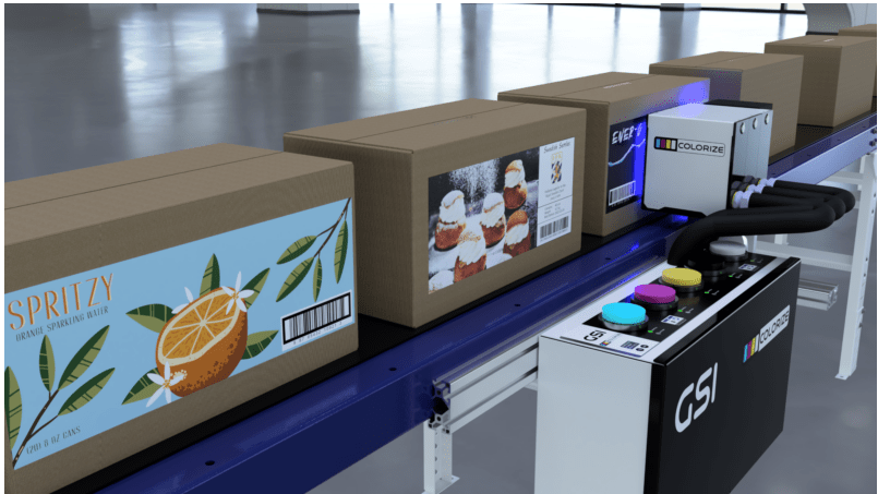 Full colour industrial inkjet printer