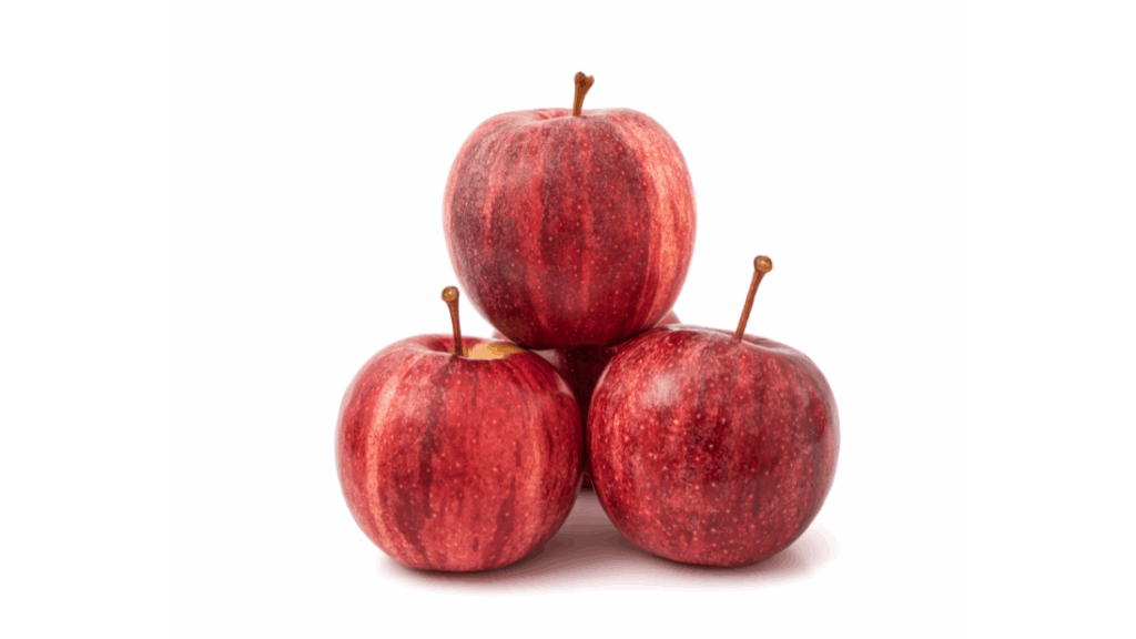 Organic apples, bi-coloured varieties: Gala Royal, Gala Must, Red Jonaprince, Jonagored, Ligol, Idared, Gloster