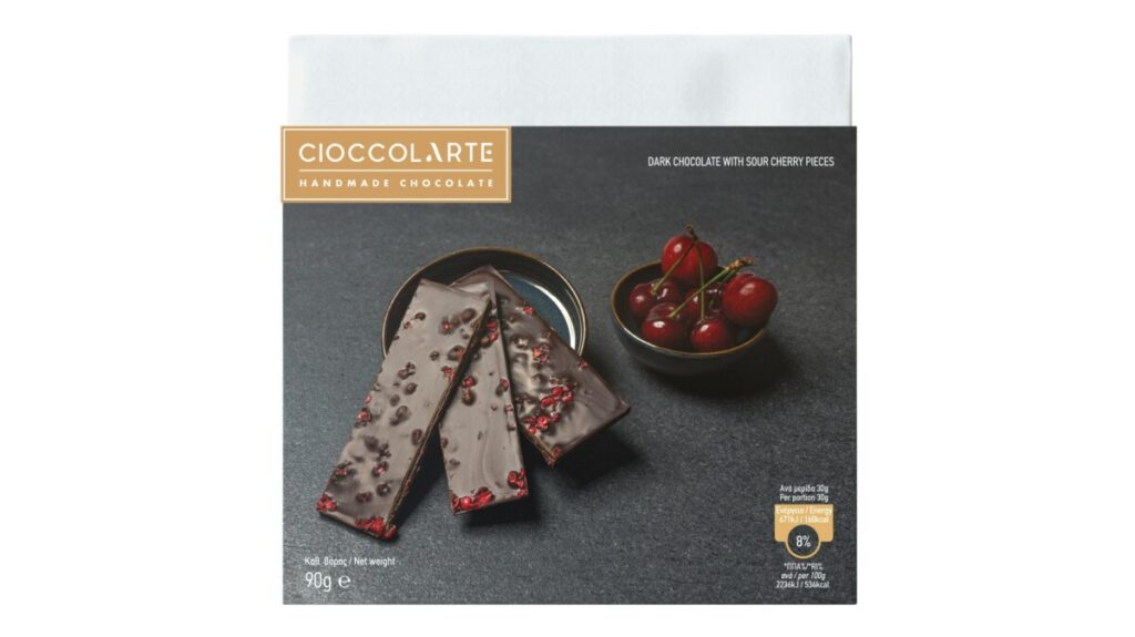 DARK CHOCOLATE WITH ROASTED PISTACHIO SLIVERS 90GR