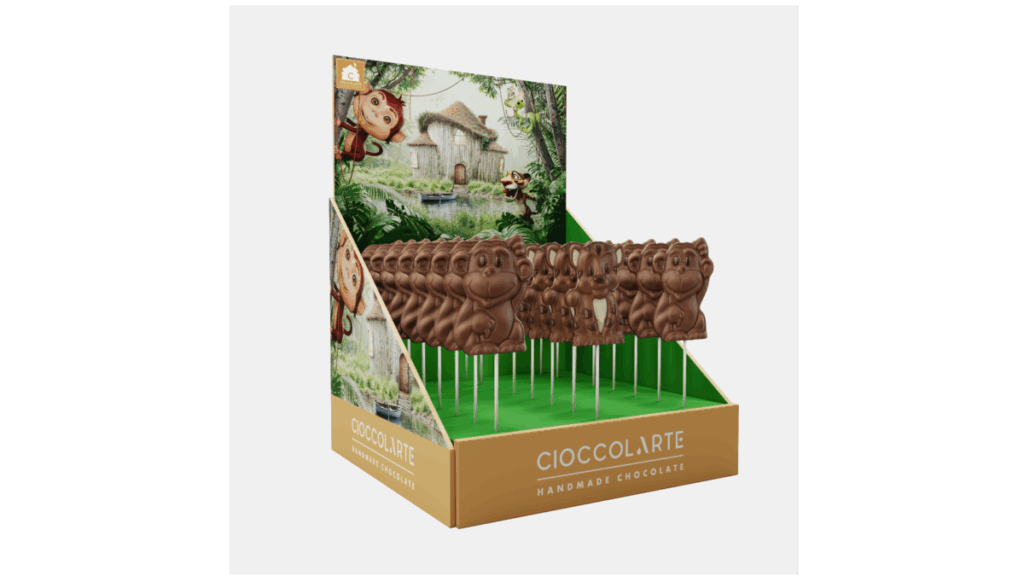 ZUGLE CHOCOLATE LOLLIPOP DISPLAYS BY CIOCCOLARTE 25GR