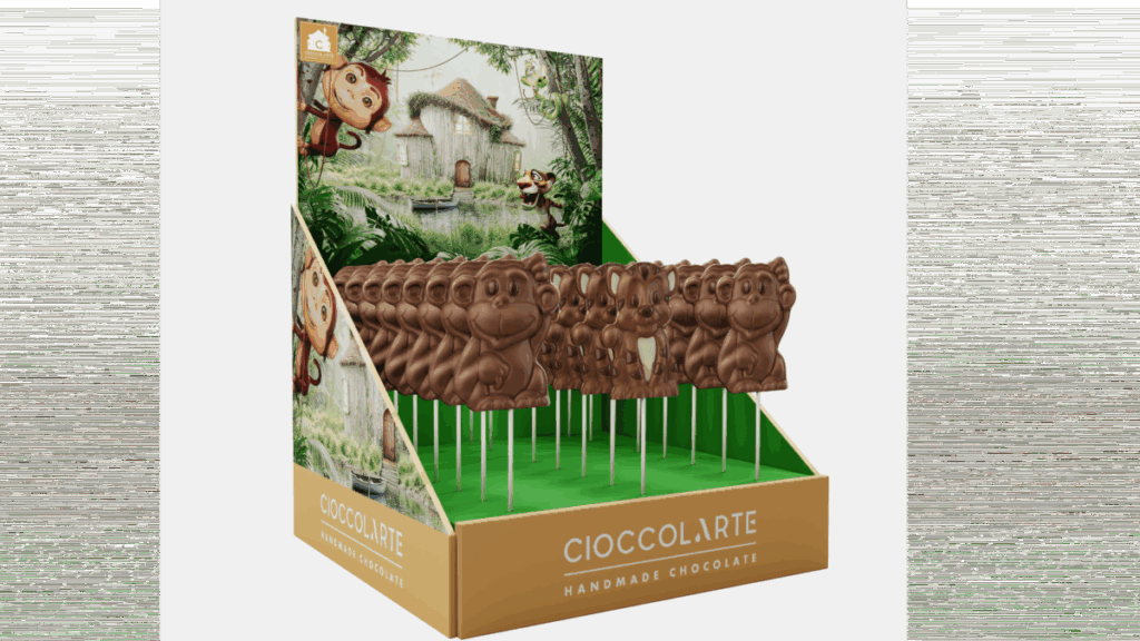 ZUGLE CHOCOLATE LOLLIPOP DISPLAYS BY CIOCCOLARTE 25GR