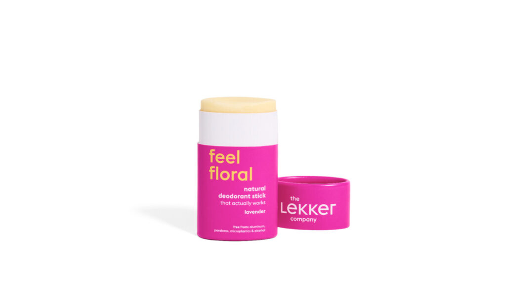The Lekker Company deodorant stick feel floral