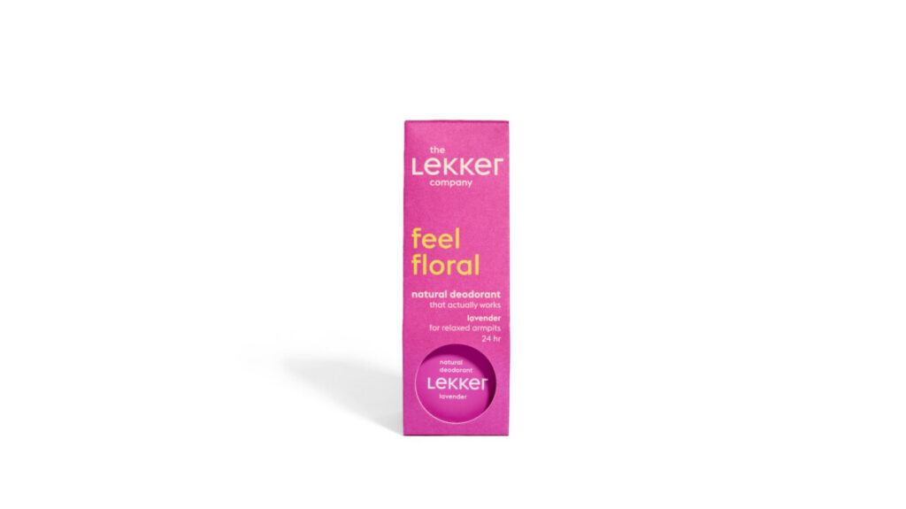 The Lekker Company deodorant cream feel floral