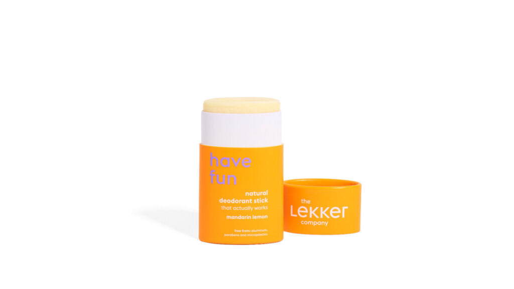The Lekker Company deodorant stick have fun