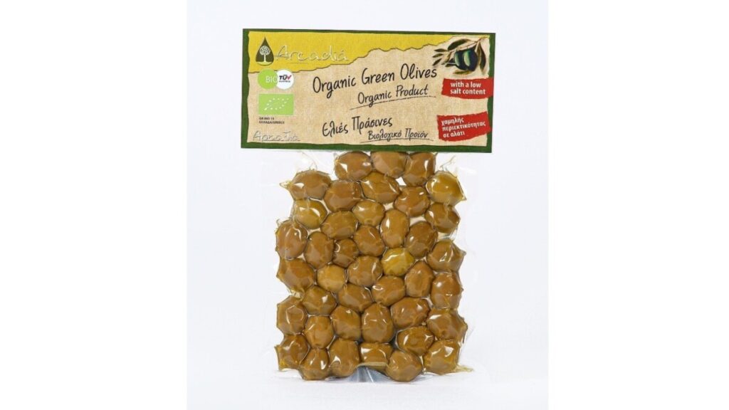 Organic Green Olives 200gr