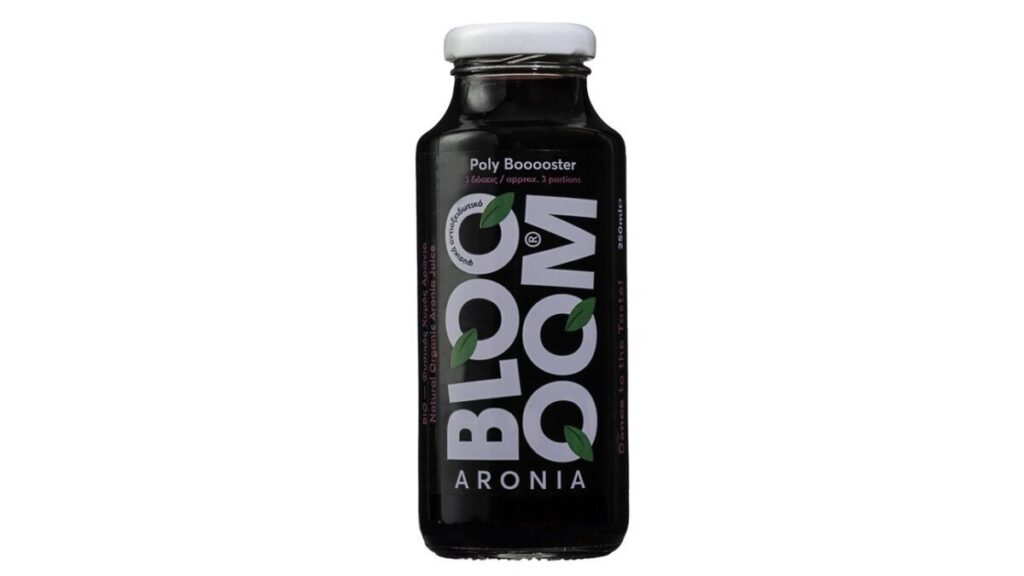 Poly Booooster 100% natural, organic aronia juice (250ml/3 servings) rich in antioxidants