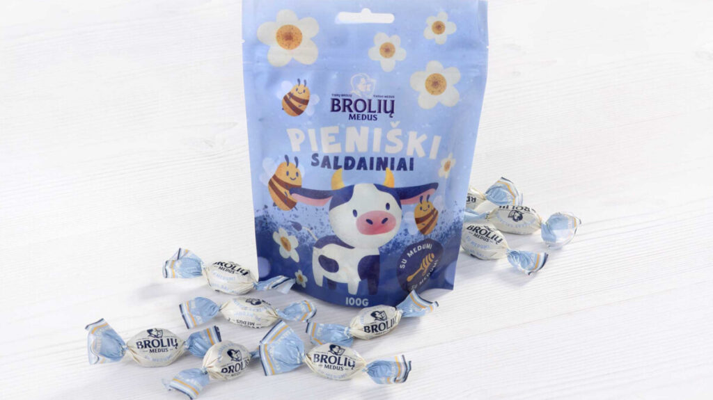 Milk sweets with honey