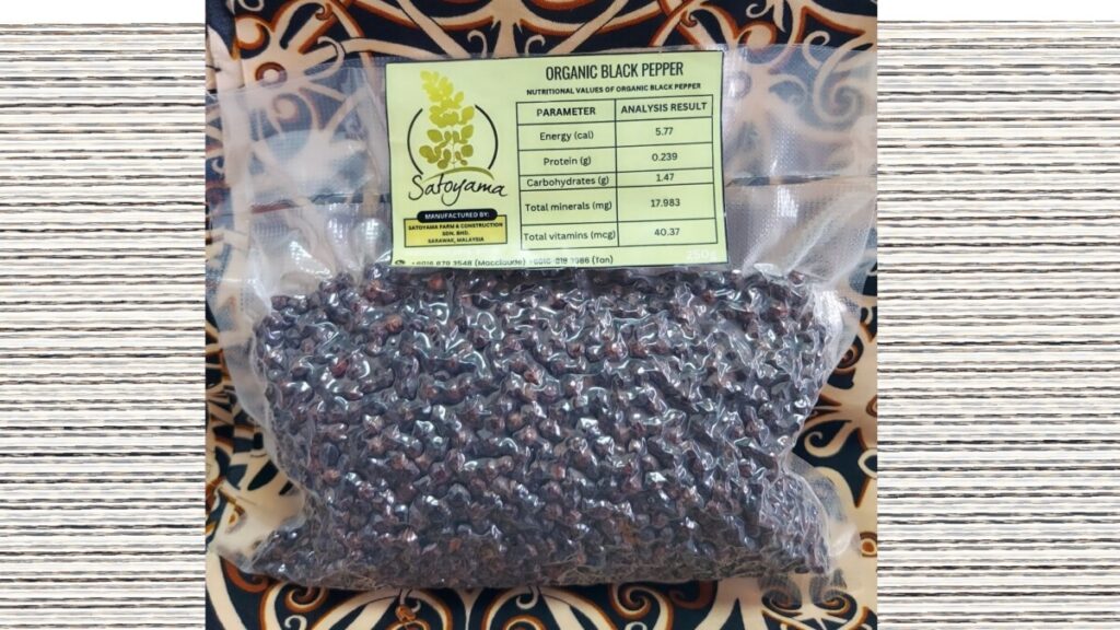Sarawak Certified Organic Black Pepper