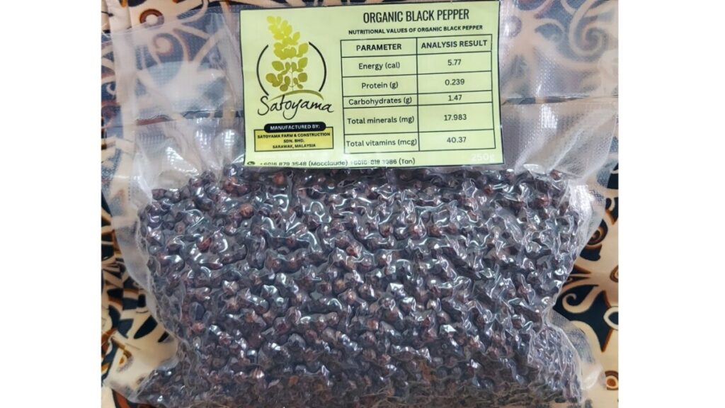 Sarawak Certified Organic Black Pepper