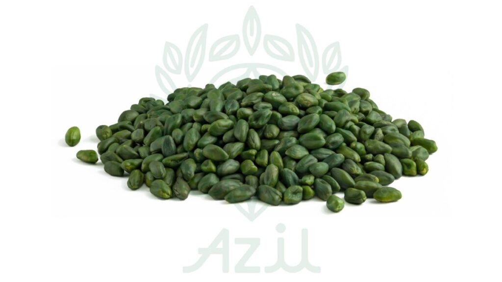 Green pistachio’s kernel