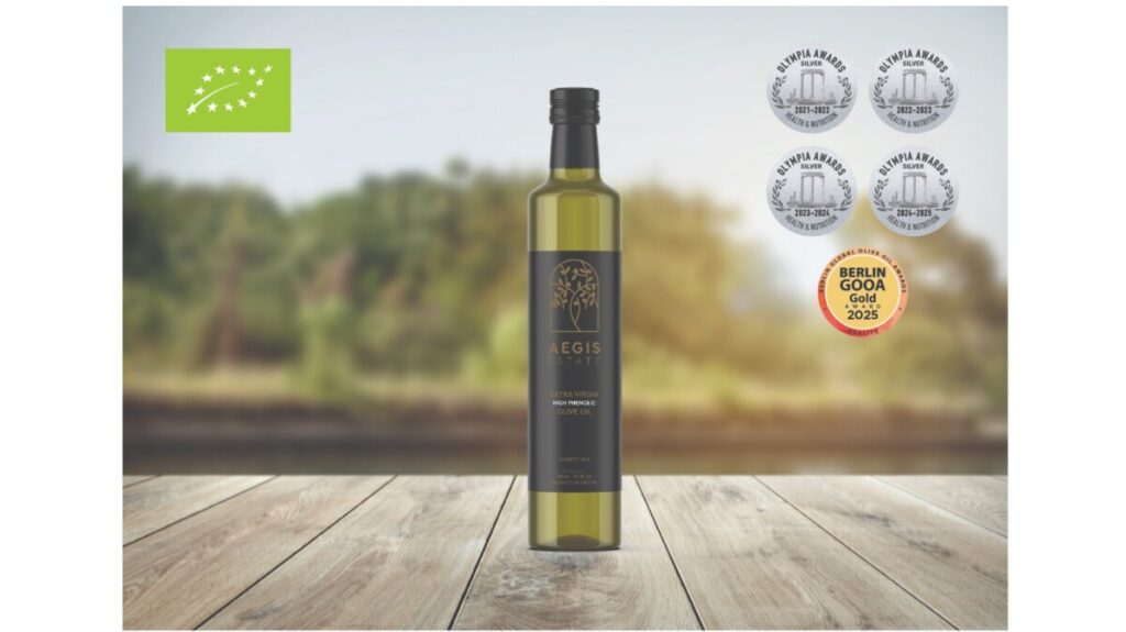 AEGIS ESTATE ORGANIC EXTRA VIRGIN HIGH PHENOLIC OLIVE OIL