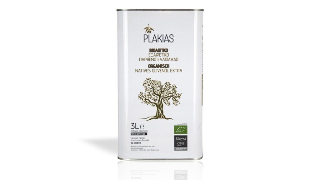 Ekologisk extra jungfruolivolja, metallförpackning – 3 Lit