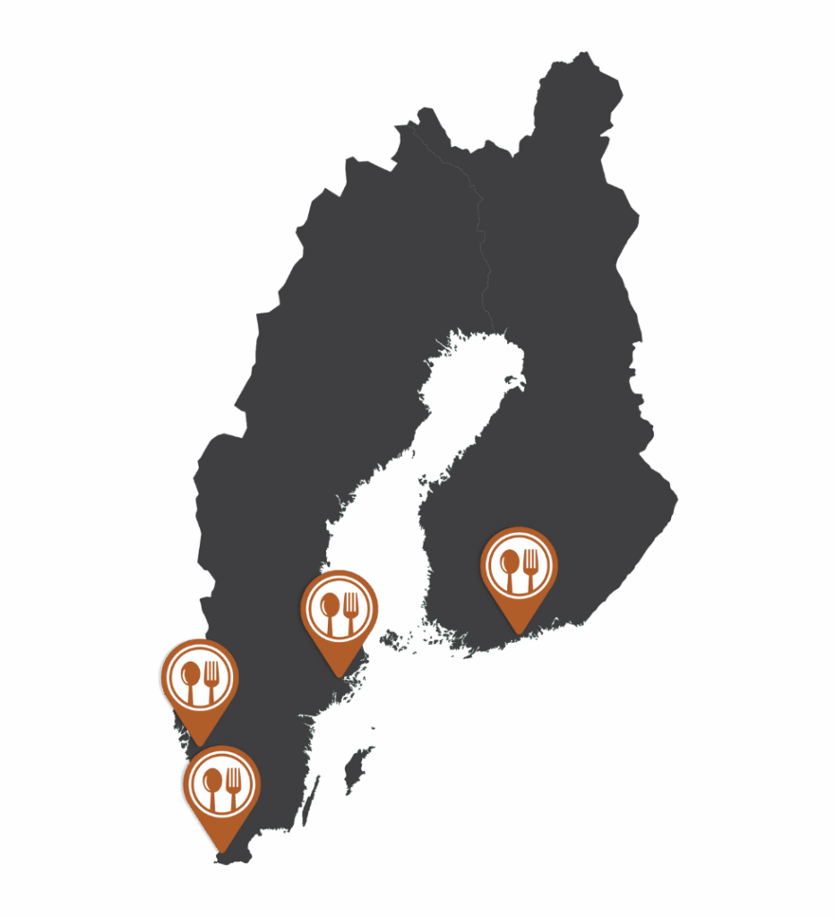Nordic map FFCR locations