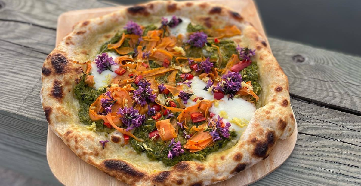 Bild på pizza bakad av Sandra Mastio