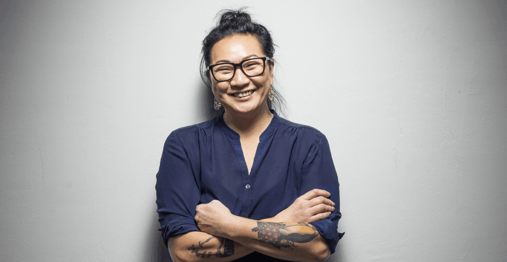 Emelie Svensson talar på FFCR Stockholm live-köket