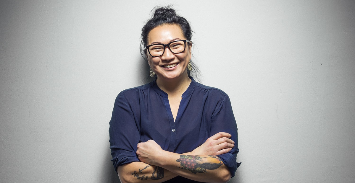 Emelie Svensson talar på FFCR Stockholm live-köket