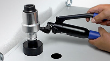 Hydraulic punch drivers & DIN rail cutters