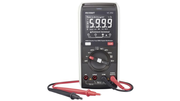 VOLTCRAFT VC292 Handheld multimeter Digital CAT III 600 V Display (counts): 6000