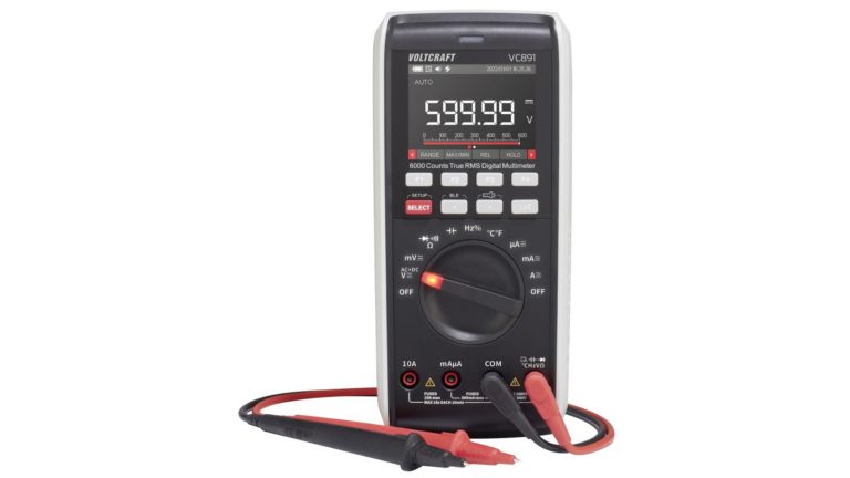 VOLTCRAFT VC891 Handheld multimeter Digital Data logger CAT III 1000 V, CAT IV 600 V Display (counts): 60000