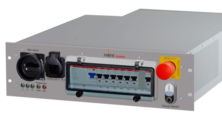 19″ power distribution unit with emergency stop switch