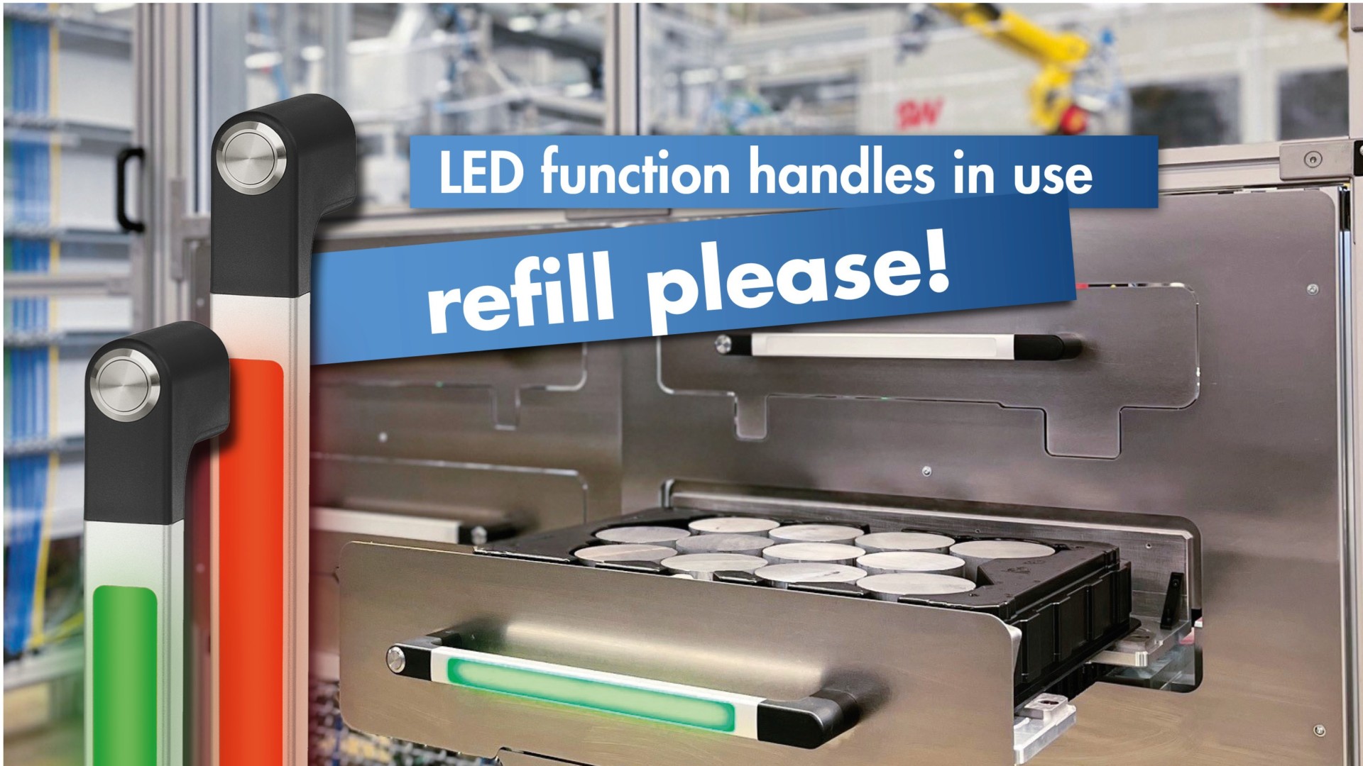 LED function handles simplify the manufacture of turned and milled parts for electric vehicles