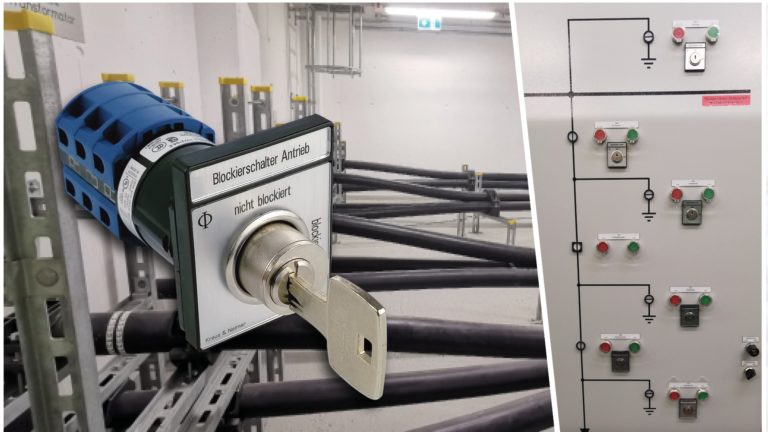 Key switch secure substation