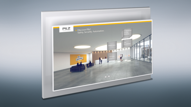 „Discover Pilz! Safety. Security. Automation.“ In seinem digitalen Showroom macht Pilz die Welt der sicheren Automation virtuell erlebbar.