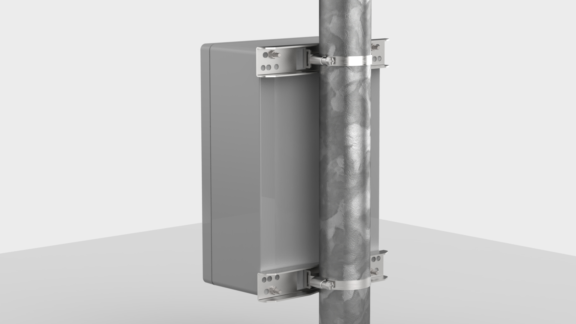 Modular mast bracket for all BOPLA industrial enclosures