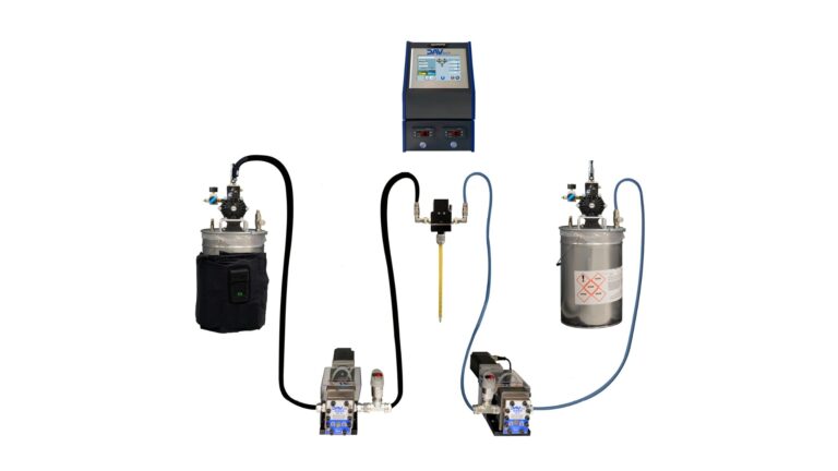 Vergusssystem / Dosiersystem für 2-Komponenten Harze, Potting