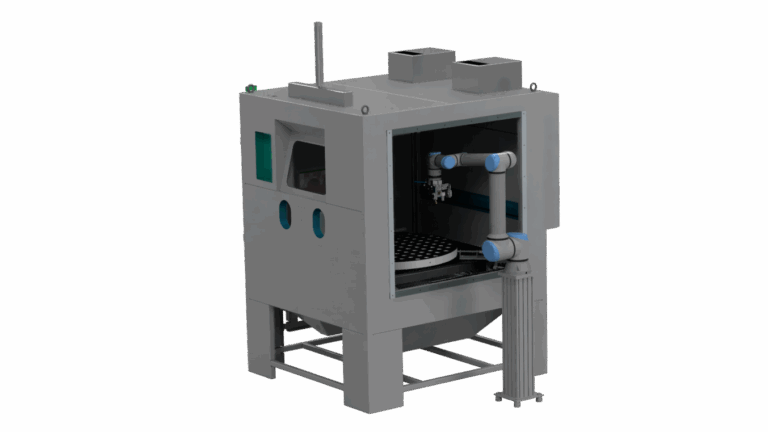 Automatisierte Sandstrahlkabine